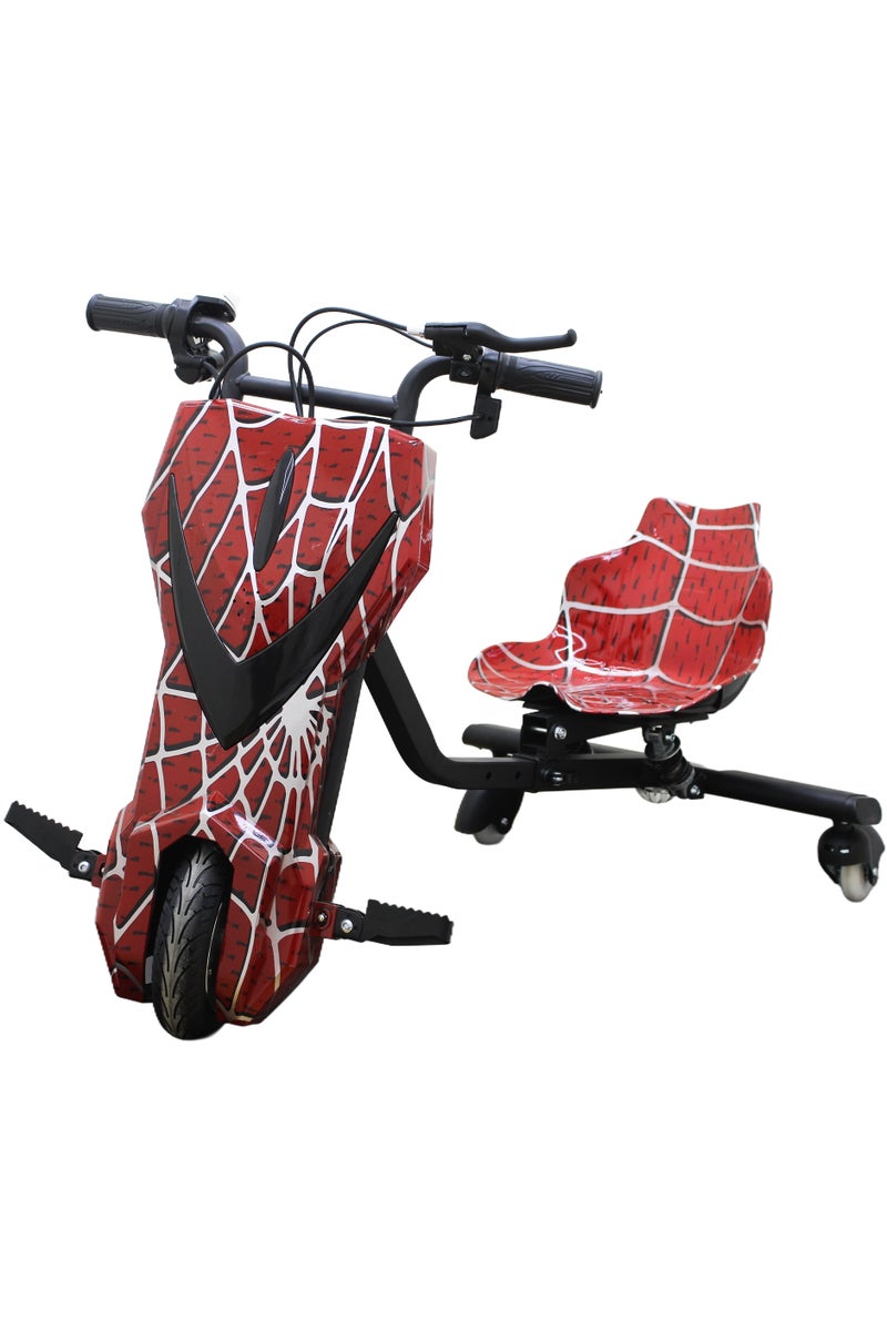 Leaders Red Spider Big Drifting E-Scooter 350w Motor 36v 3.0Ah Battery 8 Inch Tires with Spring Suspension Powerful Ride On Electric Scooter for Kids Safe  Stylish Outdoor Adventure  - Image 1