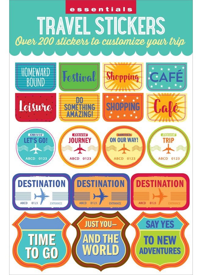 Peter Pauper Press Essentials Travel Planner Stickers - Image 2