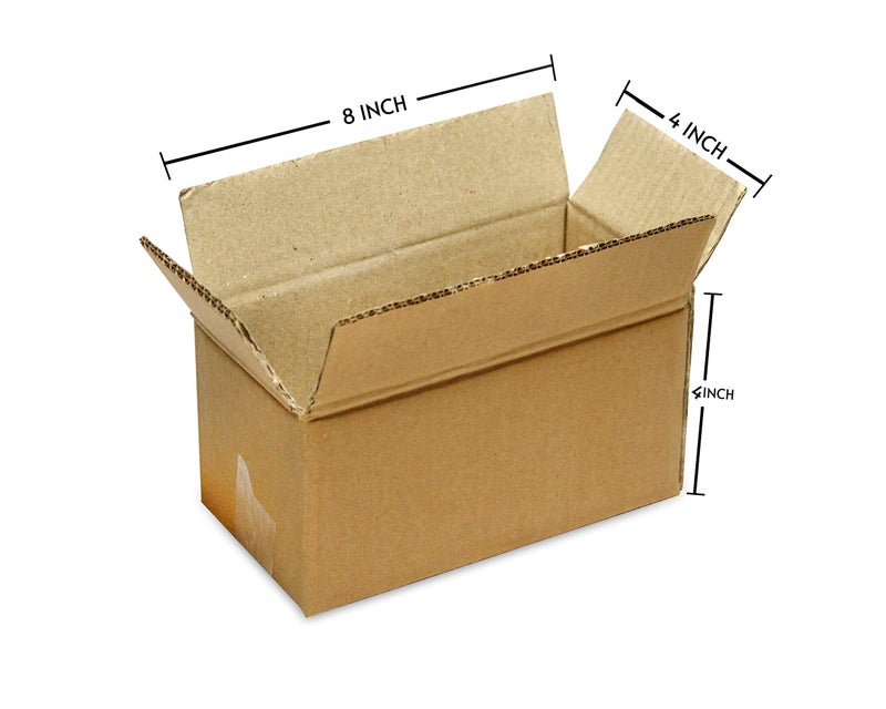 IONIX 5 Ply Heavy Corrugated Boxes, Size 8 x 4 x 4 Inches (20x10x10 Cm) Environment friendly eCommerce packaging (5 Ply Pack of 50 Boxes) - Image 2