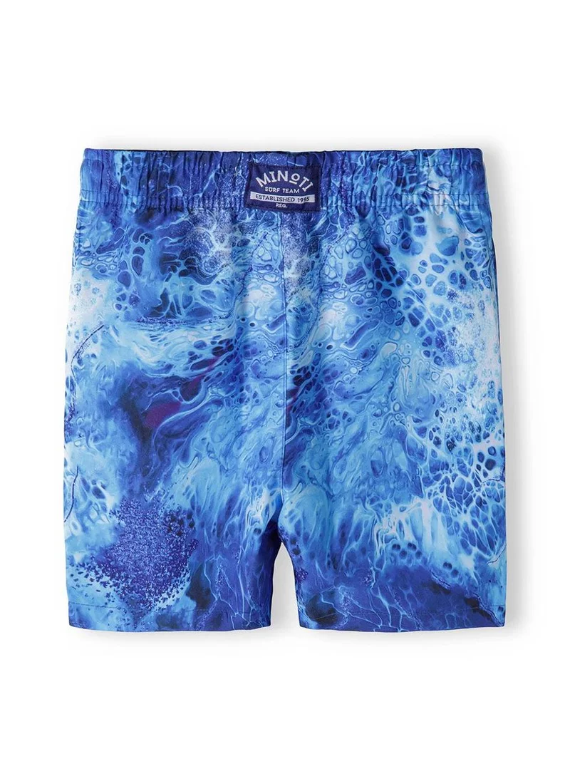 MINOTI Boys' Swim Shorts with Elastic Waist and Adjustable Drawstring