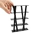 Cutemini Dollhouse Shelf Furniture Bookshelf 112 Scale Miniature Wooden Storage Rack Four Tier Shelves Doll House Accessories and Furniture Display Stand Mini Scene Ornaments Decoration Black - Image 3