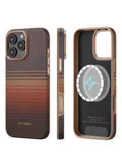 PITAKA pitaka for iPhone 16 Pro Case Compatible with MagSafe, Shockproof Case iPhone 16 Pro , 1500D Aramid Fiber and TPU Combined Grade Protective Case - Sunset  - Image 1