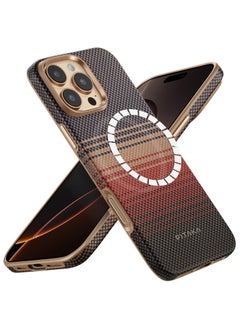 PITAKA pitaka for iPhone 16 Pro Case Compatible with MagSafe, Shockproof Case iPhone 16 Pro , 1500D Aramid Fiber and TPU Combined Grade Protective Case - Sunset  - Image 2