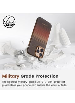 PITAKA pitaka for iPhone 16 Pro Case Compatible with MagSafe, Shockproof Case iPhone 16 Pro , 1500D Aramid Fiber and TPU Combined Grade Protective Case - Sunset  - Image 3