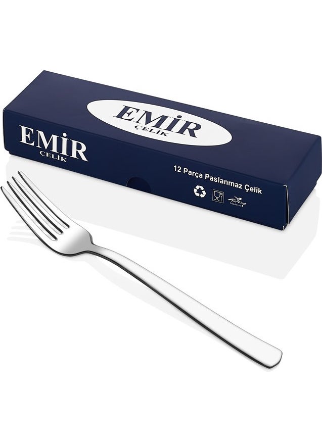 Emir Çelik 12 Pieces Dinner Forks  - Image 1