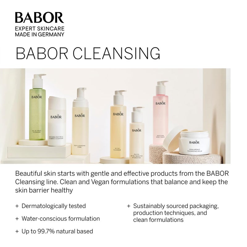 BABOR HY-OL Cleanser & Phyto HY-OL Booster Reactivating Set, Double Cleansing, Oil Cleanser and Makeup Remover Oil, Soothes and Reinvigorates Dry Skin - Image 5