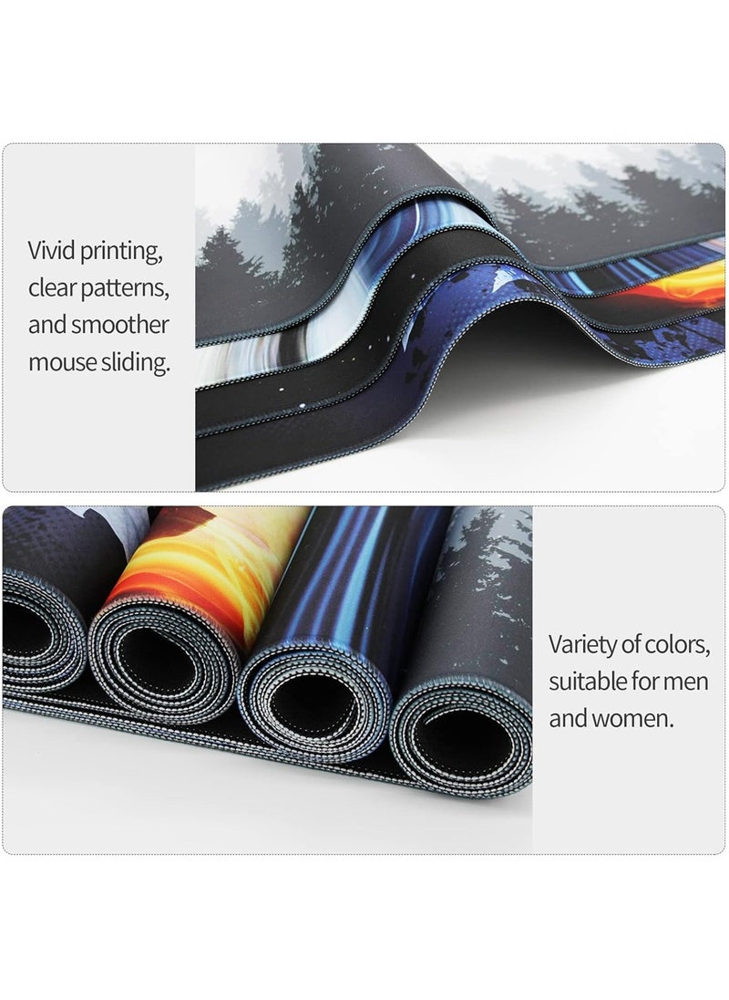 Bukela - Large Mouse Pad Extended Gaming Mouse Pad Non-Slip Rubber Base Mouse pad Office Desk Mat Smooth Cloth Surface Keyboard Mouse Pads for Computers 900 400 3MM - Image 1