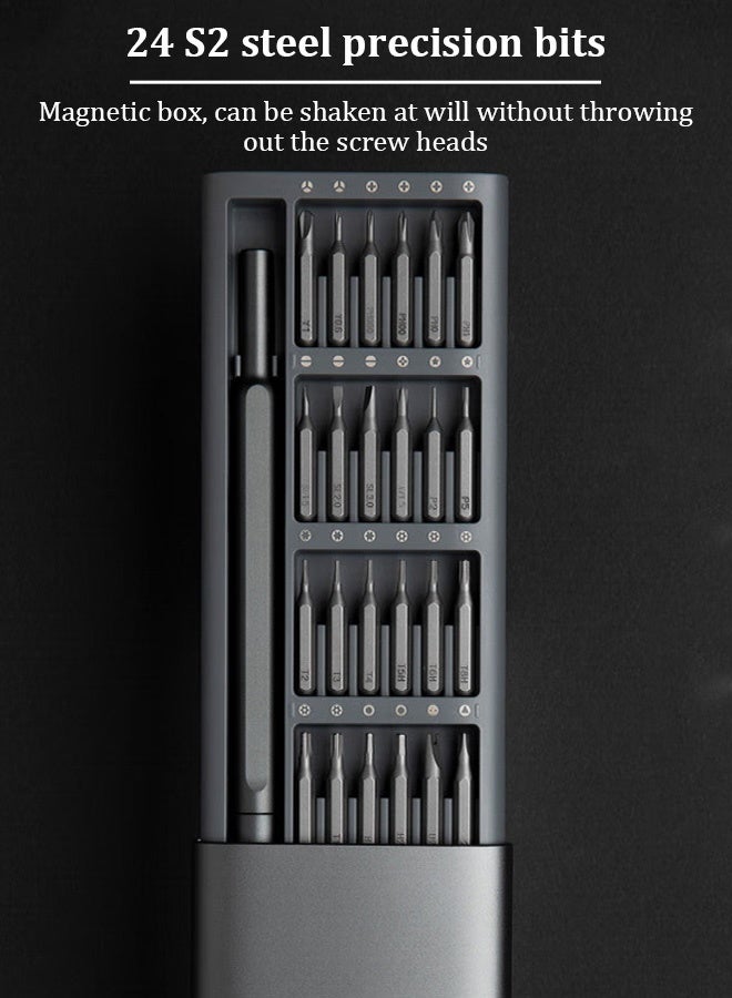 24 in 1 screwdriver set for repairing Xiaomi Apple Huawei mobile phone tablet screwdriver plastic slide cover box  - Image 3