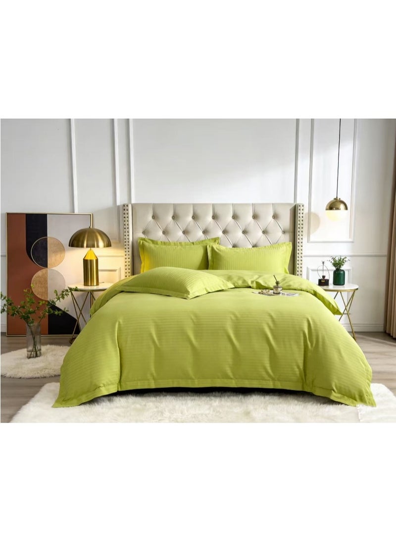 6 PCS King/Queen/Single size Cotton Design Duvet Cover Set Set Includes 1 Comforter Cover, 1 Fitted Bedsheet, 4 Pillowcases - Image 1