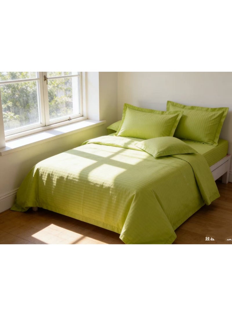 6 PCS King/Queen/Single size Cotton Design Duvet Cover Set Set Includes 1 Comforter Cover, 1 Fitted Bedsheet, 4 Pillowcases - Image 2