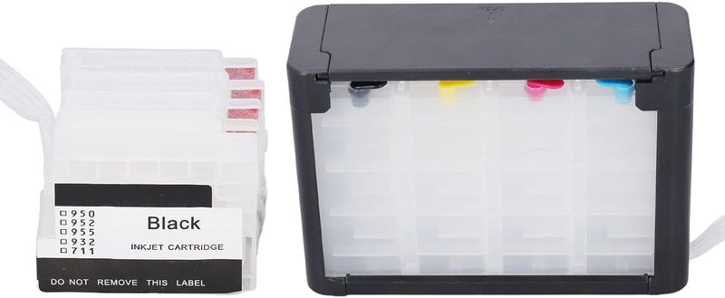 klarako Continuous Ink Supply Cartridge, Color Refill Printer with Permanent Chip for (954) - Image 1