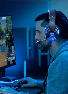 Fazza 7.1 Surround USB Vibration Gaming Headset Headband Headphones With Mic  - Image 2