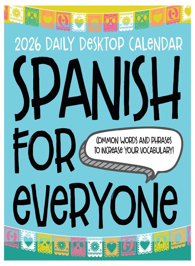 TF Publishing 2026 Spanish Words Daily Desktop Calendar - Home and Office Organization - Small Desk Calendar 2026 with Full-Color Tear-Off Pages and Standing Cardboard Easel - 5.25in x 5.25in - Image 5