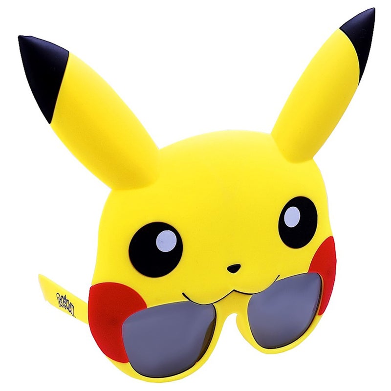 Sun-Staches PokÃ©mon Pikachu Official Sunglasses Costume with UV400 Lenses, Pikachu Yellow Mask, One Size Fits Most - Image 1