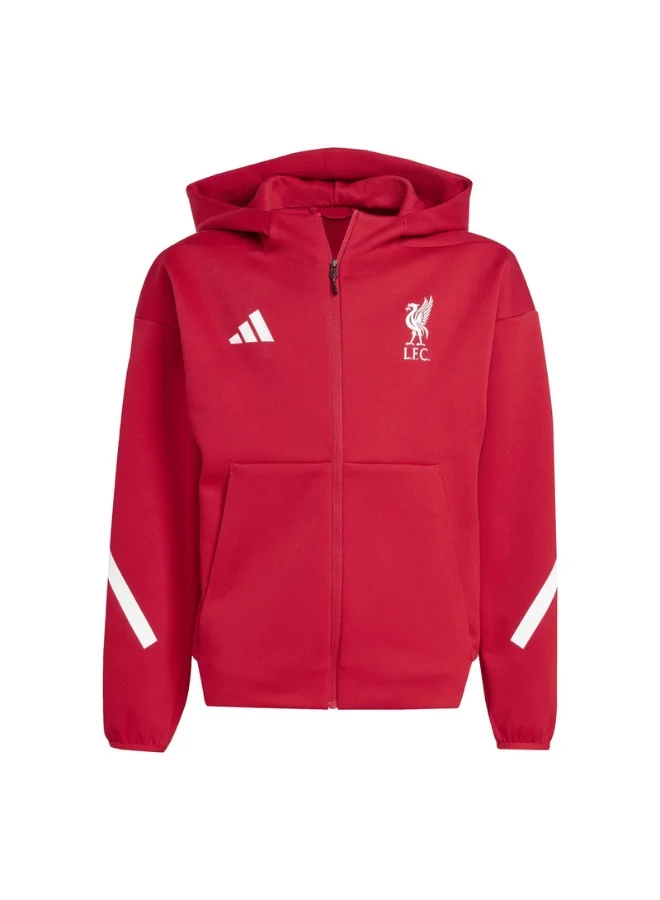 adidas Adidas Lfc Anth Jkty Red Hooded Track Top Track Tops For Kids