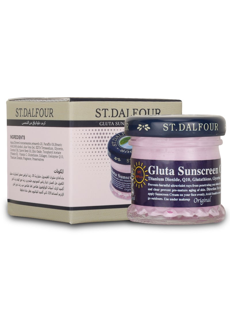 ST.DALFOUR Gluta Sunscreen Cream SPF 60 PA++ x 30 ml for Sun Protection - Image 1
