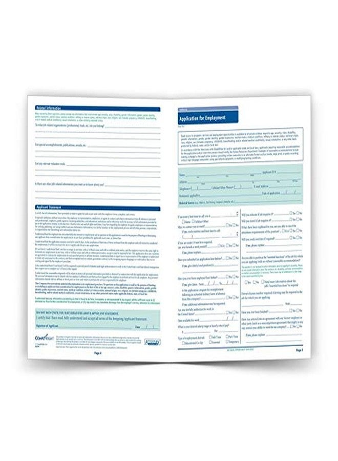 ComplyRight Ohio State-Compliant Employment Application|8 ½"x11 |50 Pack| - Image 5