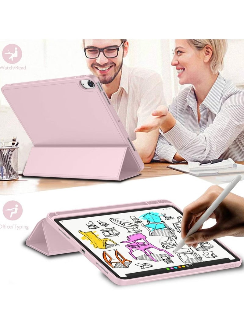 ELTRAZONE iPad Air 11 Inch Case M2 2024 – iPad Air 5th/4th Generation Case 2022/2020 10.9 Inch with Pencil Holder, Trifold Stand Smart Case – Baby Pink, Stylish, Lightweight, Premium Protection - Image 2