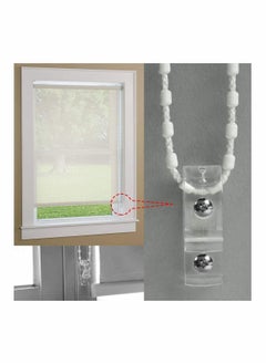 Y&D Clear Roller Blind Clip with Screws, Plastic Pillars for Vertical Roman Blinds Ball Chain Cord Control Safety Child  - Image 3