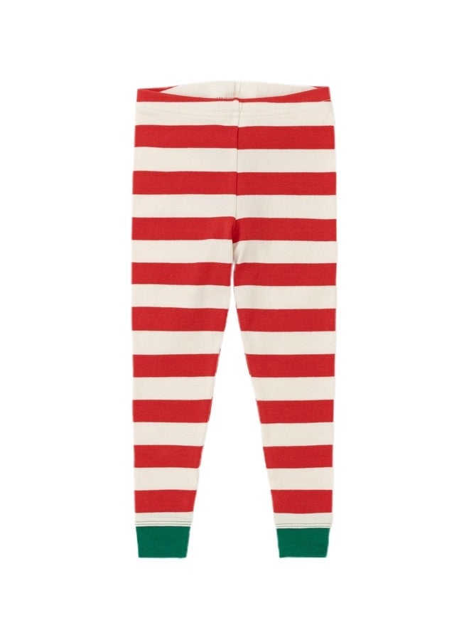 AVAUMA Baby Boys Girls Pajama Set 6M-7T Kids Cute Toddler Christmas Stripe Pattern Design Pjs Cotton Sleepwear (Red/ST.L) - Image 3