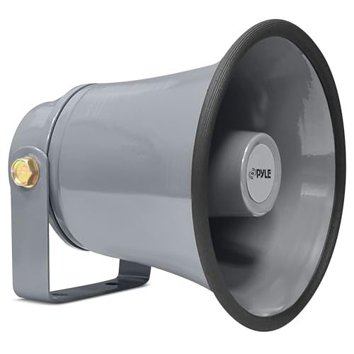 Pyle Indoor Outdoor PA Horn Speaker 63 Portable PA Speaker with 8 Ohms Impedance 25 Watts Peak Power Mounting Bracket Hardware Included Pyle PHSP6K White 63Inch - Image 1