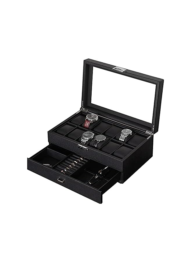 IAF Double layer Homarket Jewelry Storage Box (12 Watch Slots) - Image 2