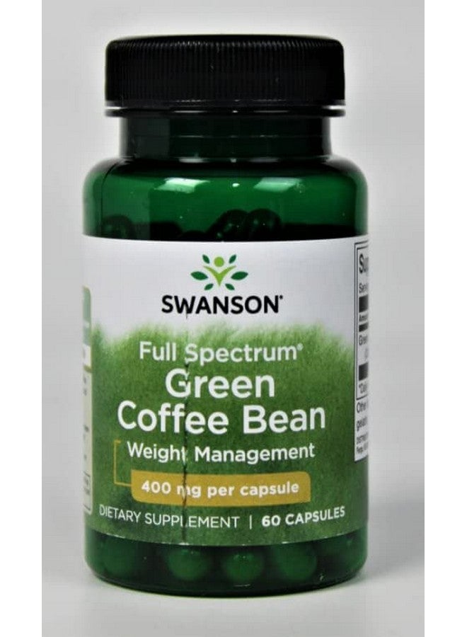 Swanson Full Spectrum Green Coffee Bean 400 Milligrams 60 Capsules (2 Pack) - Image 3