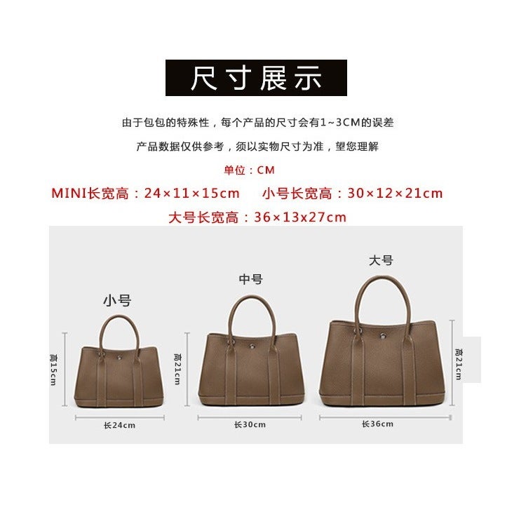 2024 Tote Bag Cowhide Women'S Bag Shoulder Crossbody Garden Bag Handbag Shopping Bag Bucket Bag - Image 5