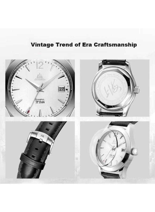 Shanghai Men's Automatic Mechanical Watch, Tribute To The Pure And Innocent Era's Pioneer, Fuyisi Replica, Birthday Gift, 5099 - Image 4