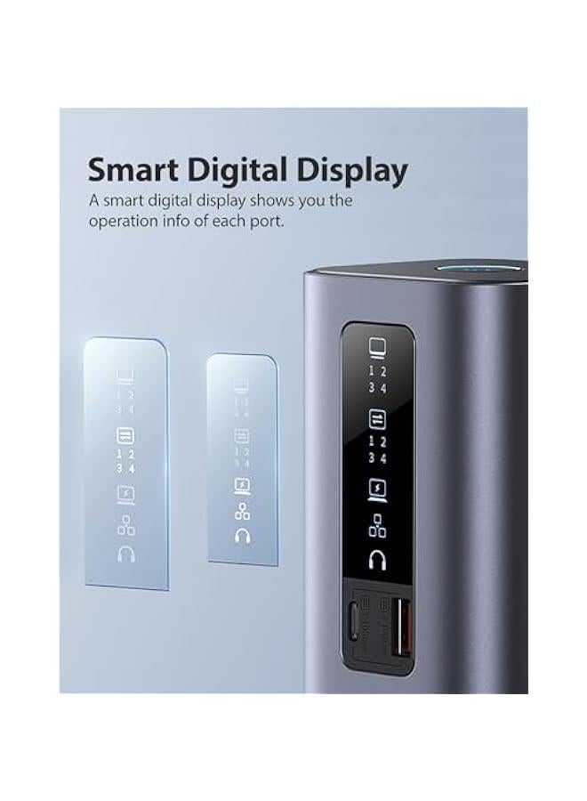 Arabest Docking Station, Spacemate(Win) 11 in 1, Triple Display, 4K HDMI and DP, 10Gbps USB A/C Ports, Gigabit Ethernet, 100W PD, Audio, Laptop Docking Station for Windows/Dell/HP/Lenovo/Asus/Acer/Mac - Image 5