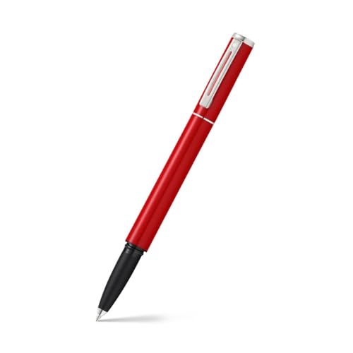 Sheaffer Pop Glossy Red Gel Rollerball Pen with Chrome Trim - Image 1