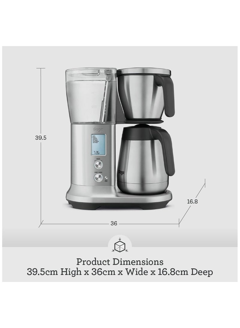 The Precision Brewer Thermal Coffee Brewer - LCD Screen With 5 Presets, Brushed Stainless Steel - UAE Version, 2 Year Manufacturer Warranty