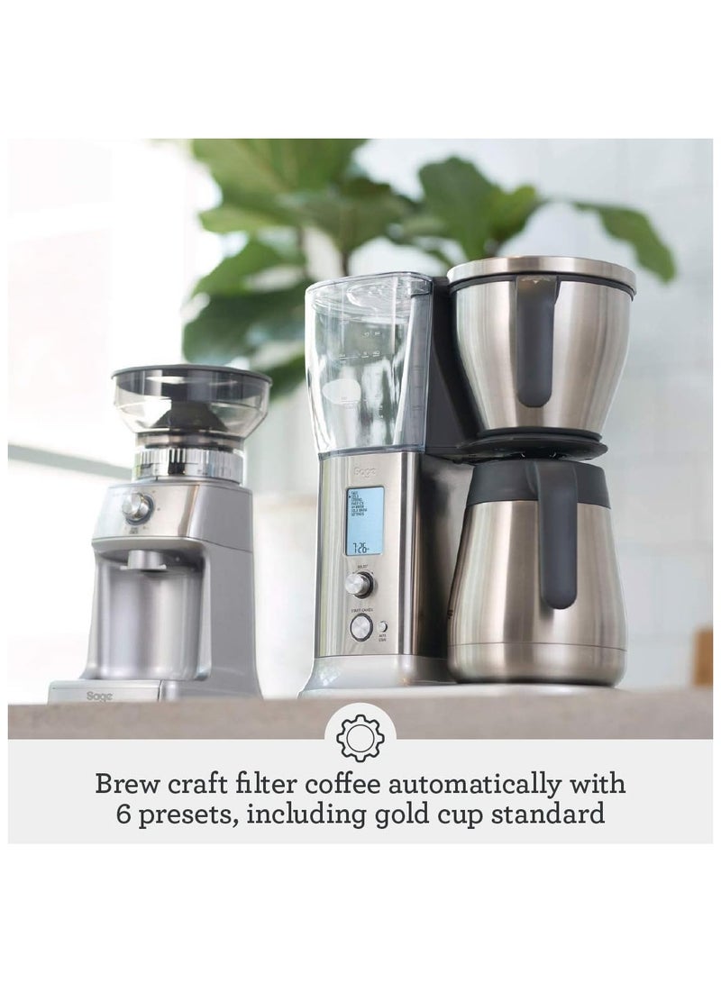 The Precision Brewer Thermal Coffee Brewer - LCD Screen With 5 Presets, Brushed Stainless Steel - UAE Version, 2 Year Manufacturer Warranty