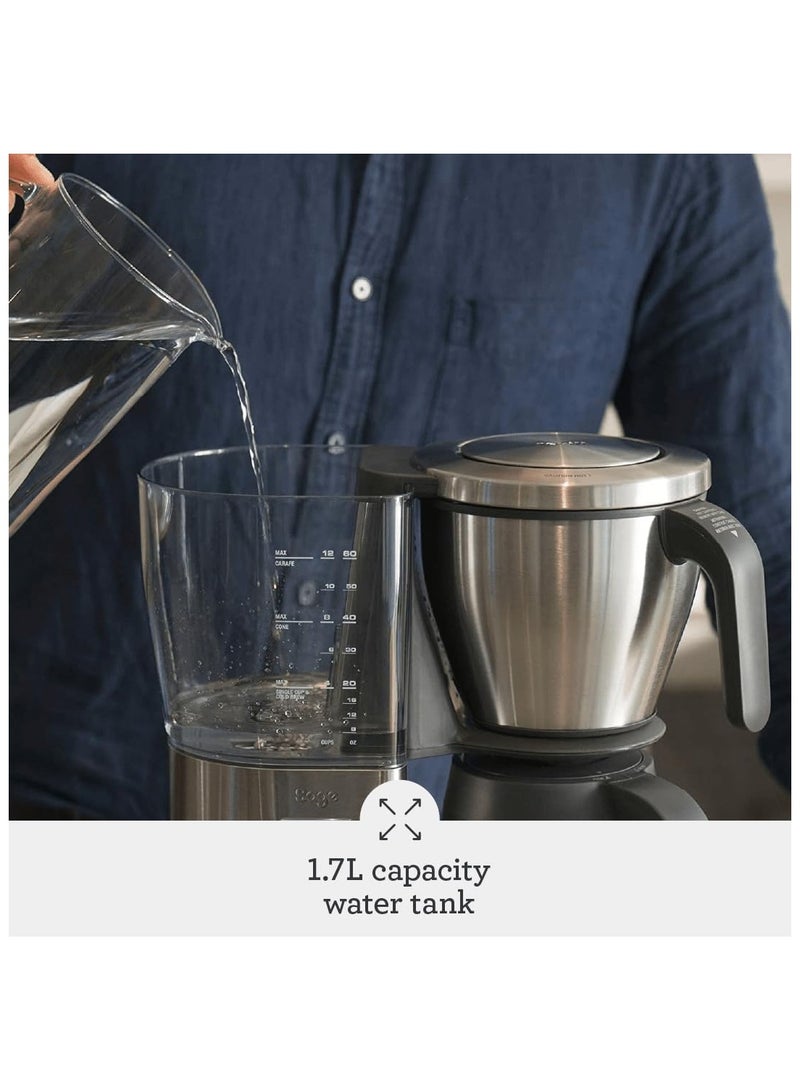 The Precision Brewer Thermal Coffee Brewer - LCD Screen With 5 Presets, Brushed Stainless Steel - UAE Version, 2 Year Manufacturer Warranty
