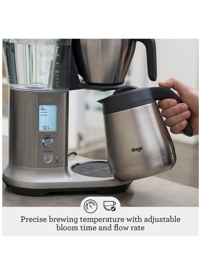 The Precision Brewer Thermal Coffee Brewer - LCD Screen With 5 Presets, Brushed Stainless Steel - UAE Version, 2 Year Manufacturer Warranty