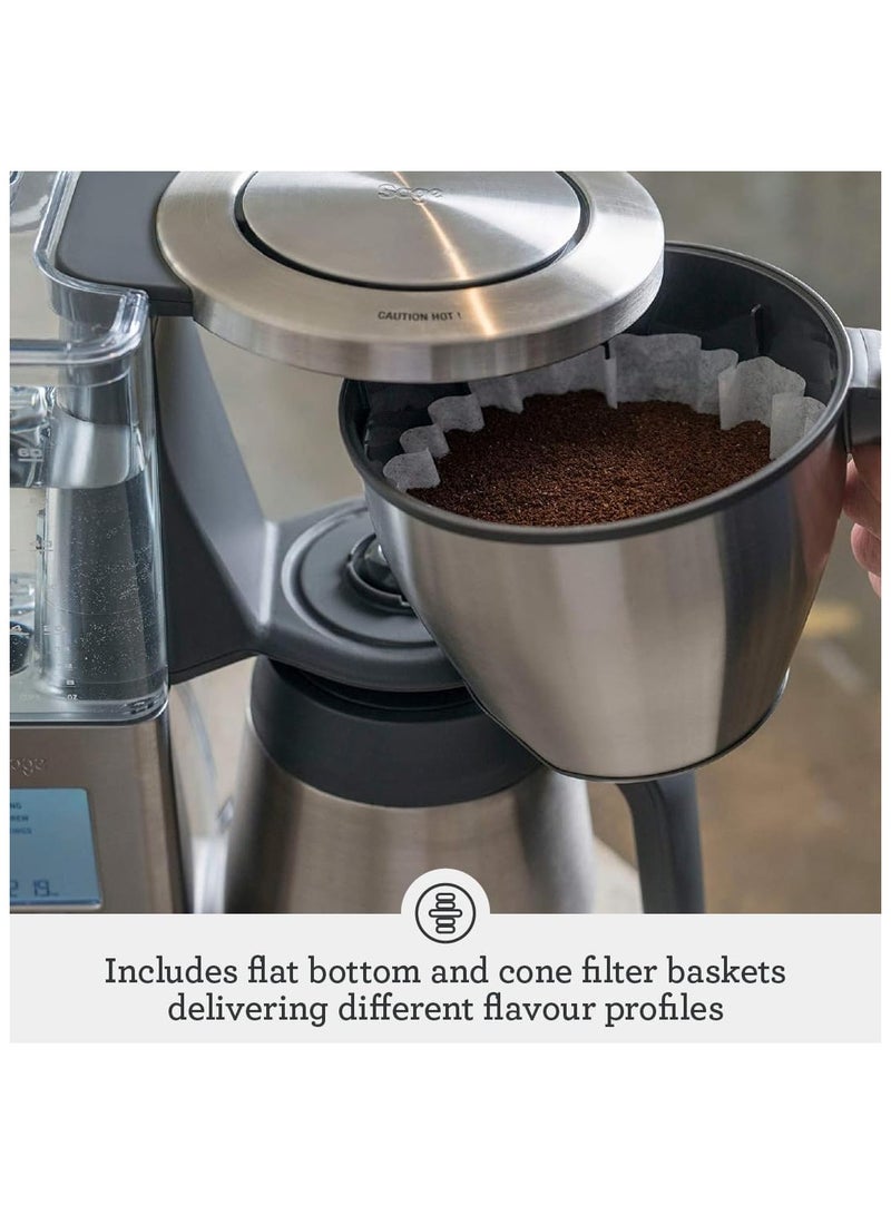 The Precision Brewer Thermal Coffee Brewer - LCD Screen With 5 Presets, Brushed Stainless Steel - UAE Version, 2 Year Manufacturer Warranty