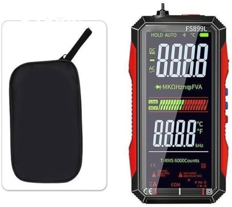 Digital Multimeter 6000-Count True Rms - High-Precision Usb-C Rechargeable Voltage Tester For Industrial Automotive Hvac Diy Projects