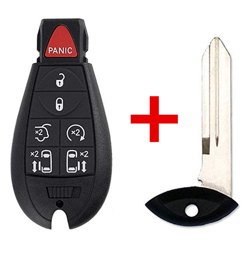 KAWIHEN Key Fob Case Replacement for Town and Country Dodge Grand Caravan IYZ-C01C M3N5WY783X 56046708AB 56046708AE(Just a Case) - Image 4
