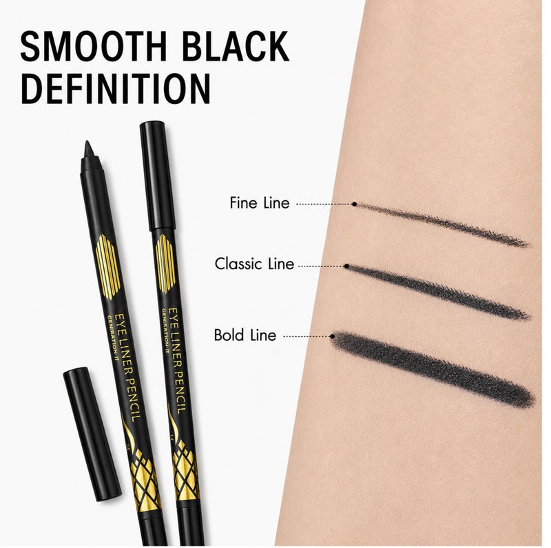 Me Now lack Eyeliner Pencil Set, 12 Pcs Waterproof Kohl Eye Liner Pencils for Defined Lash Lines, 1 g Each - Image 2