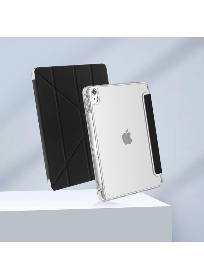 حافظة ثنائية النماذج لـ iPad الجيل الحادي عشر 2025 11 بوصة والجيل العاشر 2022 10.9 بوصة - غطاء شفاف رفيع بمنصة ومحمل قلم + حماية شاشة مجانية - Image 4