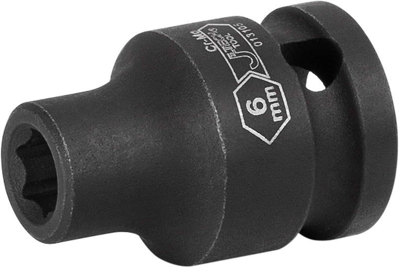 Jetech 3/8 Inch Drive 6mm Standard Impact Socket, Made with Chrome Molybdenum Alloy Steel, Heat Treated, 6-Point Design, Metric - Image 1