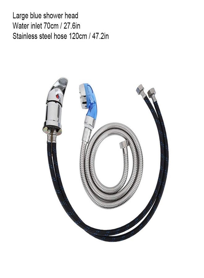 yuyte 70cm Shampoo Bed Faucet Shampoo Bed Chair Faucet, 120cm Hose Shampoo Bed Shower Head Shampoo Hot and Cold Mixing Valve, Shampoo Faucet Fits Most Shampoo Bowl Or Backwash Unit, Hair Salon Accessories - Image 4