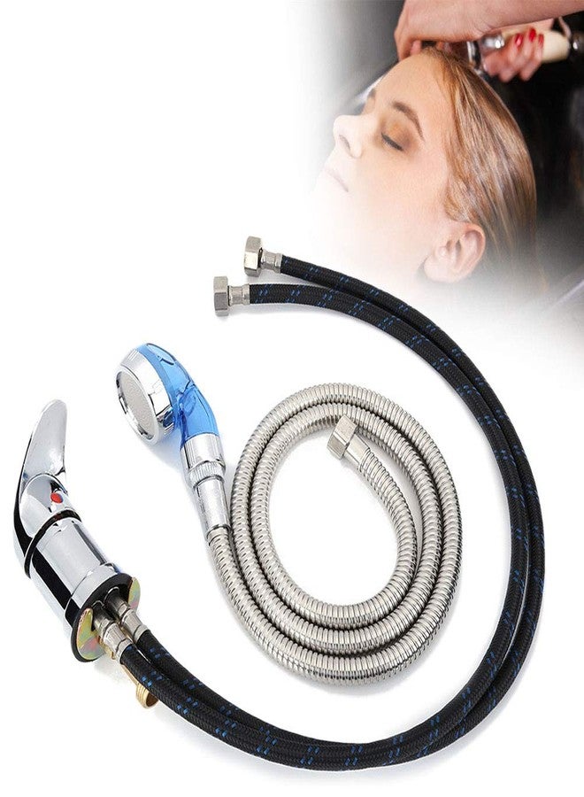 yuyte 70cm Shampoo Bed Faucet Shampoo Bed Chair Faucet, 120cm Hose Shampoo Bed Shower Head Shampoo Hot and Cold Mixing Valve, Shampoo Faucet Fits Most Shampoo Bowl Or Backwash Unit, Hair Salon Accessories - Image 1