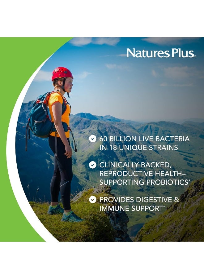 Nature's Plus Gi Natural Pro Biotic Women 60 Billion Cfu Balance And Nourish 18 Strains Gluten Free 30 Capsules - Image 3