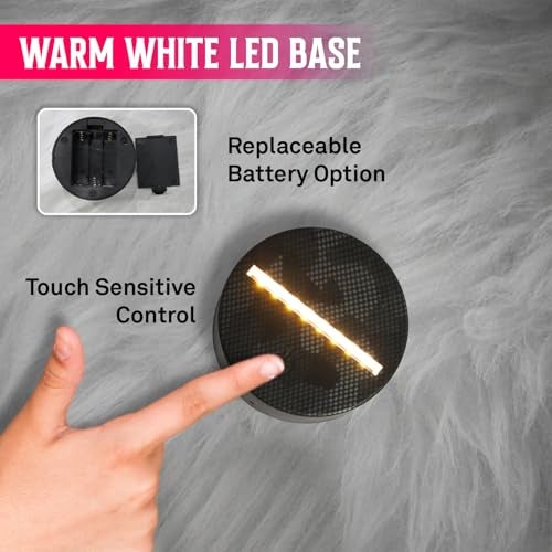 GIFTMEBAZAR 3D Illusion Basketball Desk Table Lamp with Warm White Light & On/Off Touch Button | USB Button | Birthday Gift for Basketball Player - Image 4