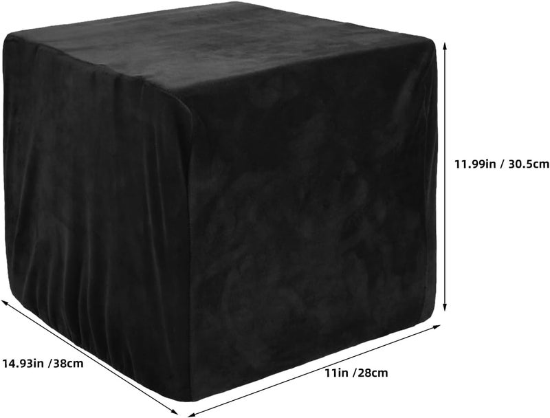 Universal Turntable Dust Cover, Soft Plush Stretchable Protective Sleeve for Vinyl Records, Dustproof Record Player Cover Holding to 50 Discs for Home Audio Equipment - Image 2