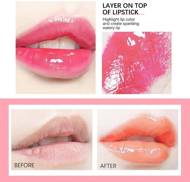 Color Fruits Lip Gloss Plumper Fruit Flavor Vegan Lip Oil - Image 4