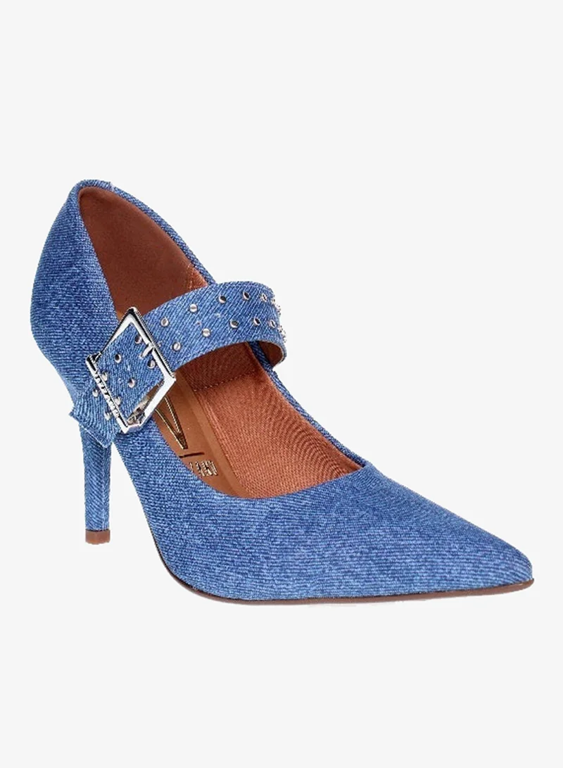 VIZZANO Blue Mid Heels Shoes for Women – Classic Mid Heel Pumps for Girls & Ladies Office Wear for Women | Best Price UAE