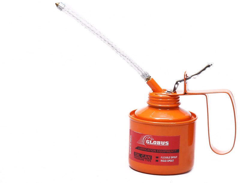 GLOBUS Oil Can- (3/4 Pint, Orange) with Flexible Nozzle - Image 1