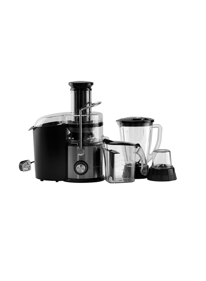 أولسنمارك عصّارة وخلاط 3 في 1 1.6 L 800 W Omje2234 فضي/أسود/شفاف - Image 1